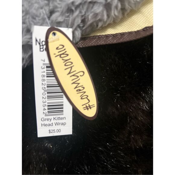 New Nordic Beach Original Grey Kitten Head Wrap Warm Winter Headband - Picture 4 of 4
